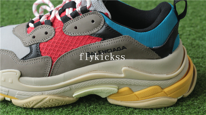Balenciaga 2017 Fall Winter Triple-S Grey Red